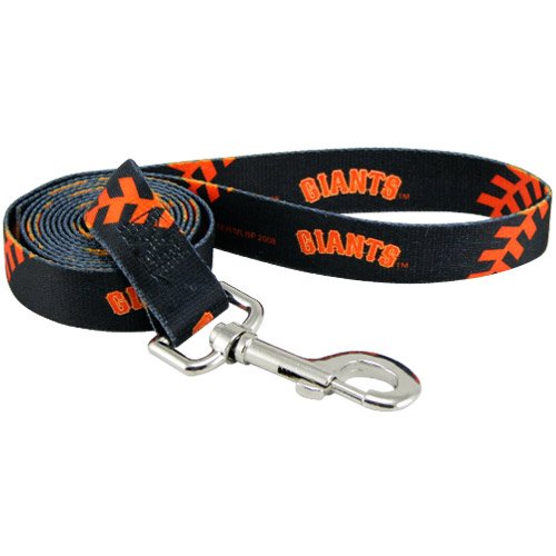San Francisco Giants 6' Black-Orange Dog Leash (Large)