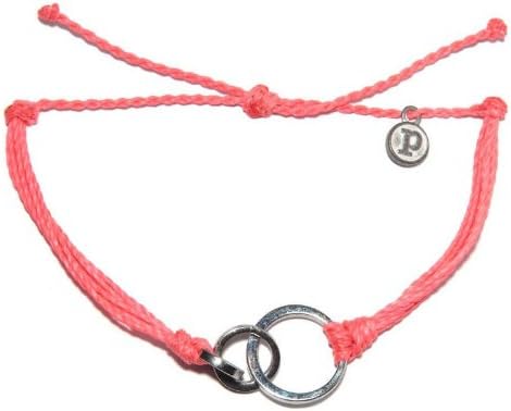 Pura Vida Bracelets Silver 3 Circle Bracelet - Strawberry Puravida