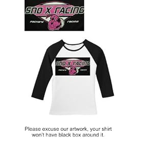 Skidoo SS Tee - Pink Angry Bee (snowmobile clothing) by SnowGirl Sportswear
