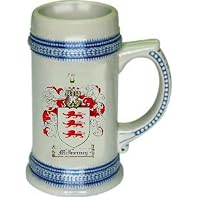 Mcinerny Family Crest Stein / Coat of Arms beer mug