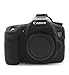 CEARI Silicone Protective Housing Camera Case Body Frame Shell Cover for Canon EOS 70D Digital Camera - Black