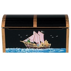 Guidecraft Pirate Treasure Chest Toy Box