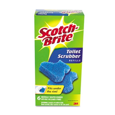 Scotch-Brite Disposable Toilet Scrubber Refills, 6 Refills