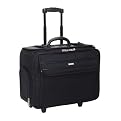 US Luggage Ballistic Nylon Rolling PC Cataglog Case with Hanging File - B151-4 Black