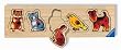Haustiere, 5 Teile Holzpuzzle