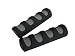 Grey And Black Short Foam Bicycle Handlebar Grip, 5 Length, 1.25 Dia., Set/2