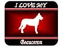 I Love My "Beauceron" Dog Mouse Pad - Red Design