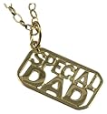 9ct Gold Gents Special Dad Tag Pendant on 20" Belcher Chain