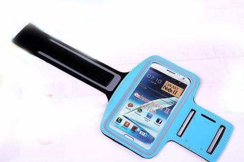 EkitMall Sports Running Jogging Gym Waterproof Armband Case Cover for Samsung Note 2 N7100 Note 3 N9000 (BLUE)