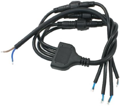 Male Female 1 to 4 2Pin Plug Waterproof Cable Cord for RGB Strip Light