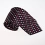 Pink Polka Dots Woven Silk Neckie Present Box Set Dark Cyan Gift Items T8460