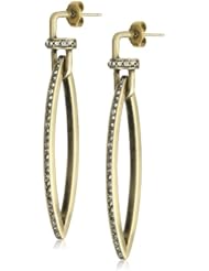 Paige Novick "Gotham" Gold Marquis Earrings