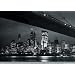 New York City (Brooklyn Bridge & Skyline at Night) Art Poster Print - 24" X 36"