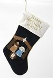 Pack of 6 Religious Happy Birthday Jesus Christmas Stockings