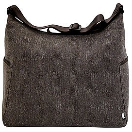 Chocolate Herringbone Hobo Diaper Bag