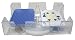 2-Deck Acrylic Revolving Card Holder