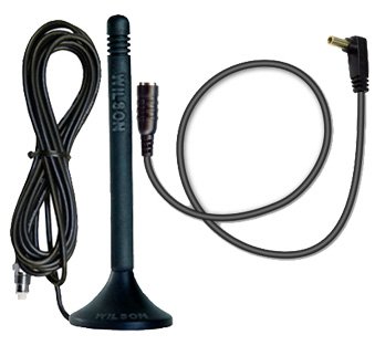 Cellphone Signal Booster Kit of Wilson Electronics Dual Band Mini Magnet Antenna and Cell Phone Antenna Adapter Cable for Audiovox Sierra Wireless Air Card 300, 350, 550, 555, 597e, 750, 775, 850, 860, PC3320