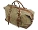 Blueblue Sky Oversized Leather Canvas Casual Travel Tote Luggage Duffel Handbag#831