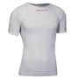 Descente Men's Seamless Short Sleeve Bodymap Baselayer, White, X-Large