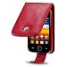 Funda Cuero Piel Roja Samsung Galaxy Y S5360 color Rojo Red