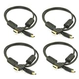 Buy 4 x 3ft Advanced 1.3a HDMI Cable, Supports well over 1080p exclusively designed...
