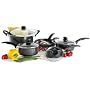 Proctor Silex 52014 Nonstick 10 Piece Cookware Set, Black