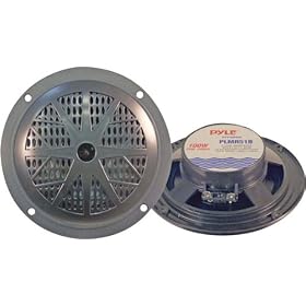 Click here to buy PYLE PLMR51B 100 Watts 5.25-Inch 2 Way Black Marine Speakers (Pair).