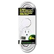 TRC 90511 Flatplug Ultra Thin Profile 3-Wire Cord 6-Foot 16/2-Inch, White