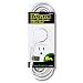 TRC 90511-10 Flatplug Ultra Thin Profile 3-Wire Cord 6-Foot-16/2-Inch, White