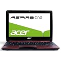 Acer Aspire One D257 25,7 cm (10,1 Zoll) Netbook (Intel Atom N570, 1,6GHz, 1GB RAM, 320GB HDD, Intel  3150, Win 7 Starter) rot