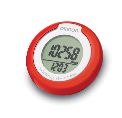 Omron Walking Style One - Pedometer Red - with Step Counter Sensor Technology