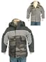 Boys' Camo 3-in-1 Ski Jacket with Removable Hood & Lining
