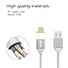 digitharbor® 3pcs lot Wholesale Micro USB Magnetic Cable 3Ft/1m Nylon Braided Data Sync Charger Cord for Android Smartphone Samsung Oppo HTC Google BlackBerry Smart Watch(Rose)