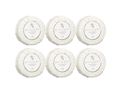 Bvlgari/Bulgari Au the Blanc (White Tea) Pleated Soaps - Set of 6, 50 gm soaps