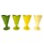 PT Ice Cream Cups Set Melamine Green Assorted