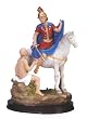 Luciana Collection - Statue - Saint Martin of Tours - Poly Resin Statues on Dark Base - 5in.