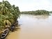 A River in Kerala, South India, in the Rainy Season - 24"W x 18"H - Peel and Stick Wall Decal by Wallmonkeys