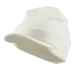 Beanie Visor / White