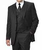 Joseph 2-Button Wool Three Piece Suit with Vest and Pleated Trousers