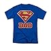 Trevco Superman Super Dad Shield Logo Men's T-Shirt