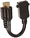 Monoprice 108062 6-Inch 28AWG High Speed HDMI Male to Female Port Saver with Lock, Black (108062)