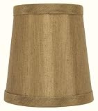Bronze Silk Laminated Mini Lamp Shades Clip On