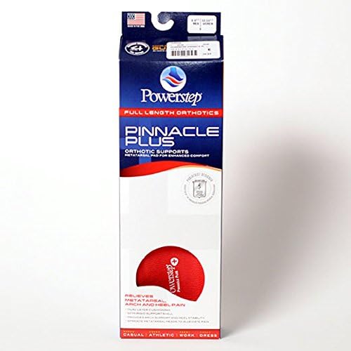 Powerstep Pinnacle Plus Insole Size I/J (M 12-13.5 W 14-15.5)
