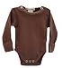 L'ovedbaby Gloved-Sleeve Bodysuit, Brown 0-3 Months