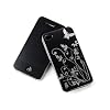Yousave Accessories� Schutz H�lle f�r Apple iPhone 4 / iPhone 4S Schwarz Und Silber Schmetterling Blumen Muster R�ck Schale Cover