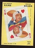 December 17th 1950 NFL Program Chicago Bears at Los Angeles Rams VG - Original NFL Art and Prints