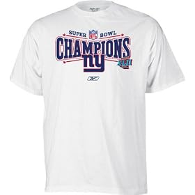 New York Giants Super Bowl XLII Champions Official Locker Room T-Shirt