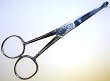 5 curved MUSTACHE + NOSE HAIR SCISSORS mulit-purpose w/safety tips