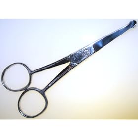Buy 5 curved MUSTACHE + NOSE HAIR SCISSORS mulit-purpose w safety tips by hobbytoolsupply