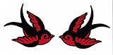 Produkt-Bild: Aufn&auml;her B&uuml;gelbild Aufb&uuml;gler Iron on Patches Applikation Rockabilly Schwalben Schwalbe Kinder